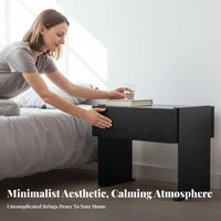C-Shaped End Table Minimalist Design Nightstand Modern design aestheticSaving for Apartment Dwellers, Homeowners, Bedroom