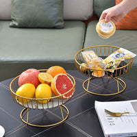 Nordic Stainless Steel Fruit Display Tray Simple Style