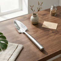 Stainless Metal Tool Trowel Rust-Resistant Planting Single-Piece Design Compact Trowel for Potted Plants, Vegetable Plot