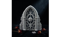 Arched Window Frame Wall Decor Brick-Textured Medieval Arched Window Vintage