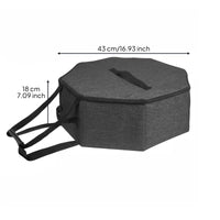 Foldable Hat Box Flatten-Proof Large Hat Travel Case for Travelers