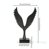 Wing Statue with Base Minimalist Desktop Ornament Modern for Desk, Photographers