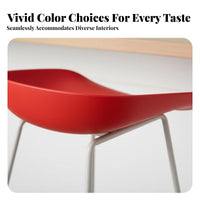 Lowrear Counter Seat Nordic design Bar Chair Sturdy Metal Frame for Cafe, Adults