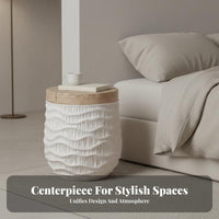 Tree Stump Stool No Assembly Required Carved Stumpdesign Table for Lounge Area
