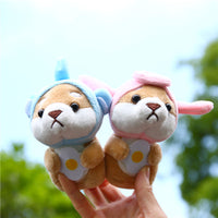 Akita Shiba Inu Plush Keychain Car Backpack Charm