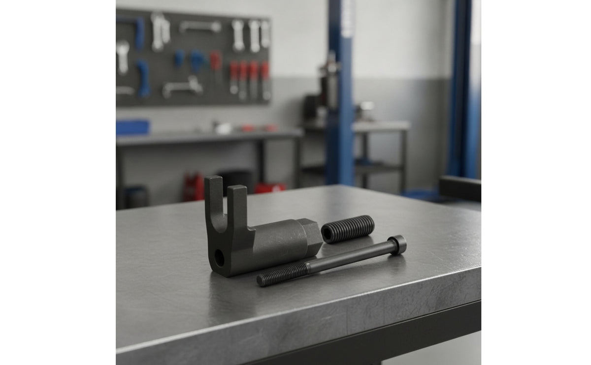 Cast-Steel Injector Removal Tool with Bolts Compact Engine Fuel Injector Puller Easy to Use Extractor Heavy-Duty for Mechanics, Auto Workshop