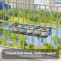 Railing Planter Holder Hanging Design Balcony Railing container Space-Saving