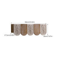 Decorative Wall Cabinet Floral Relief Wall-Mounted Wooden Cabinet French-Design