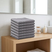 250 GSM Microfibre Cloth, 5-Pack Highly Absorbent Microfibre Towel, 30x30cm Soft Lint Plain Rags for Kitchen, Car and General Cleaning