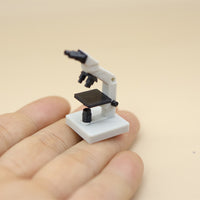 Dollhouse娃娃屋仿真双目显微镜ob11科学实验室场景配件微缩模型