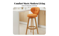 Upholstered Wooden Frame Chair Ergonomic Backrest Upholstered Side Chair