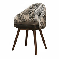 Upholstered Swivel Seat with Backrest Multifunctional for Dressing Room