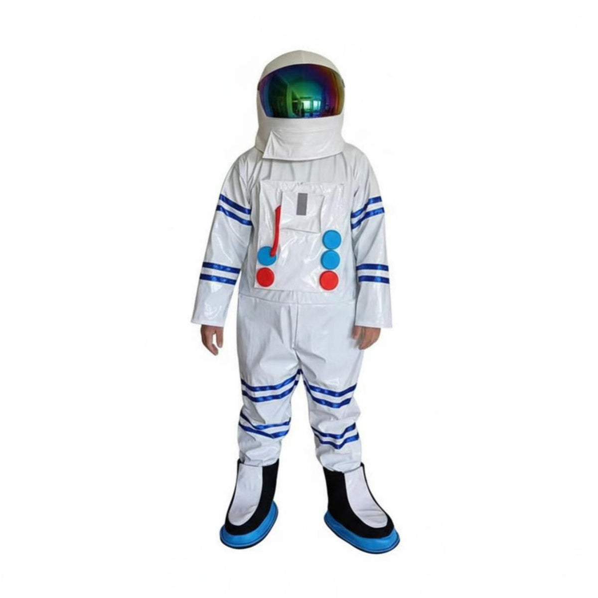 Astronaut Jumpsuit with Helmet Reflective Visor Astronaut Jumpsuit Set for Boys