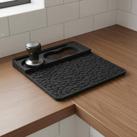 Silicone Coffee Accessory Organizer Heat-Resistant Silicone Pressing Mat Flexible Coffee Tamper Holder Mat for Home Kitchen