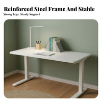 Height-Adjustable Study Desk and Chair Large Desktop Ergonomic Desk and Chair Combo Child-Safe Features Sturdy Construction