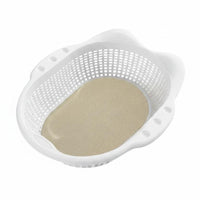 Perforated Pet Container Bed Plastic Pet Bed with Pad Scratcher