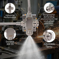 Spray Tip for Waste Oil Combustion, Low Pressure Spray Tip, Cone Shape Spray Tip Adjustable, Stainless Steel Cone Shape Spray Tip