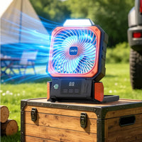 Tabletop Fan with Sun-Powered Panel Foldable Portable Fan with Sun-Powered Panel Rechargeable for Campers, Journeyers, Desk, Tents, Patio