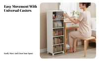 Multi-Tier Cosmetic Cart Large Capacity Rolling Drawer Cart Removable Drawers