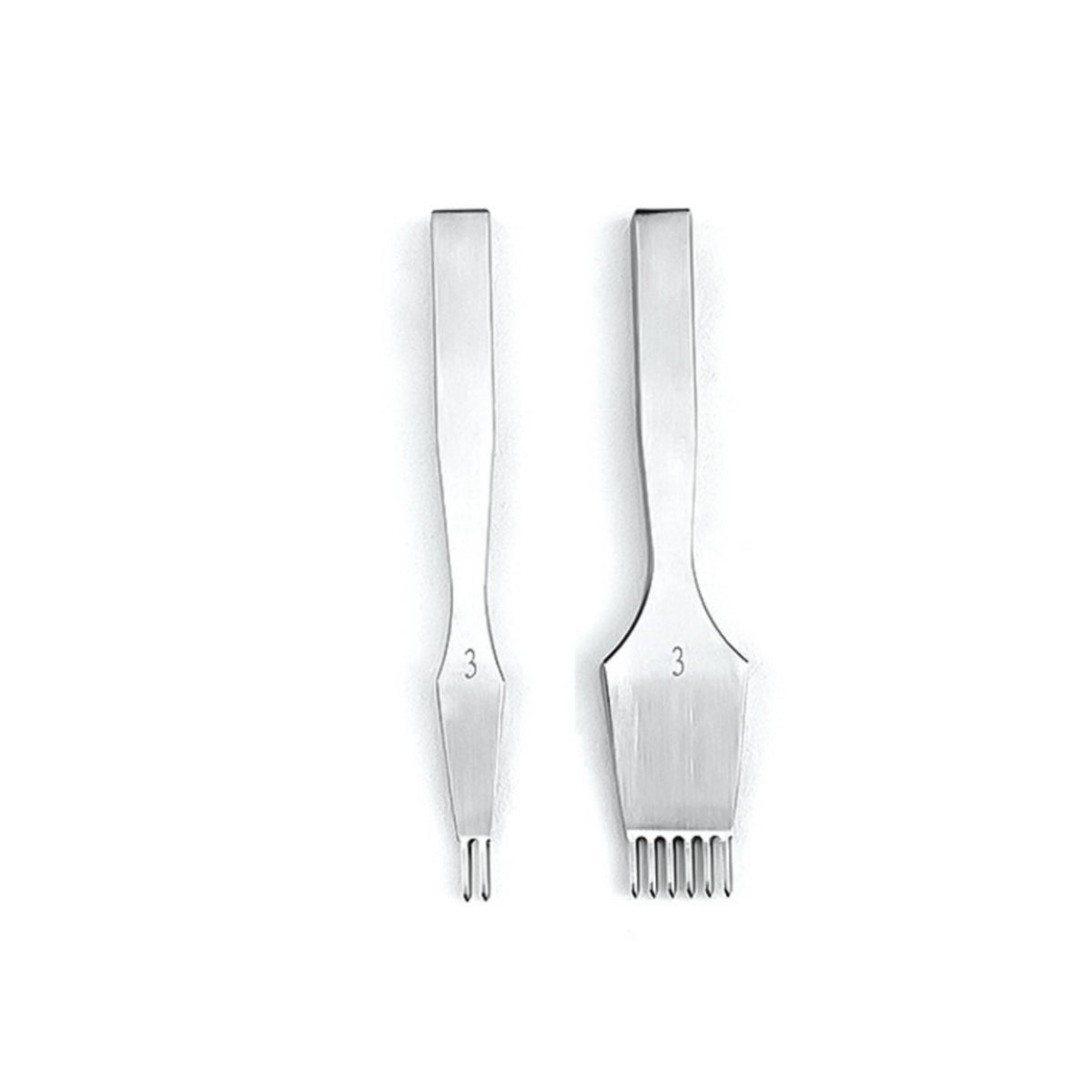 2 Pieces Pricking Iron Stitching Anti-Rust for Leathercrafters