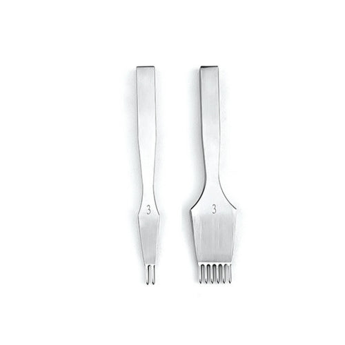 2 Pieces Pricking Iron Stitching Anti-Rust for Leathercrafters