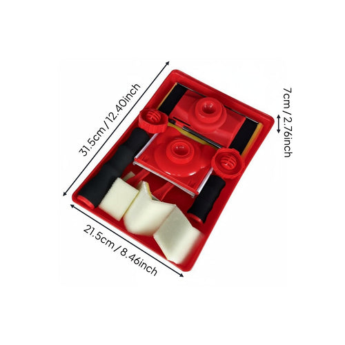 Rotating Handle Paint Roller Easy Cleanup Foam Paint Roller Kit Reusable Tray Painting Tool