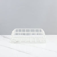 Modern Minimalist Nordic Style Square Iron Wire Basket for Desktop Storage and Organization