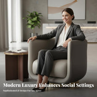 Upholstered Rotating Armchair Single Seater Rotating Tub Chair Soft Padding Ergonomic Design for Interior Decorators, Adults