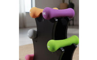 Tree Dumbbell Rack Multi-Compartment Dumbbell Storage Rack Organizer Holder Stand Compact