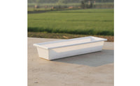 Livestock Trough Thickened Feed Trough Livestock Feeder Reinforced Hanging Feeder Molded for Farmers, Farm, Barn