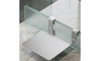 Brushed Silver Bracket with Hook Tabs Rust Resistant Stainless Steel Bracket Heavy-Duty Shelf Support Sturdy for Installers, DIYers, Home Renovation, Bathroom