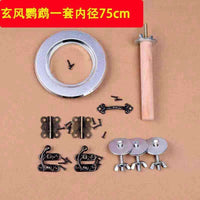 Parrot Breeding Box Accessories Set - Anti-Bite Ring, Hinges, Horn Buckle, Mounting Screws, Perch Rod