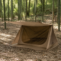 Lightweight Solo Tent, 2-Person, For Mountaineering, 3-Season Compatible, Waterproof 3000mm, 210x125x115cm, Compact Storage