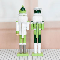 Green Lace Nutcracker Wooden Figure 38cm