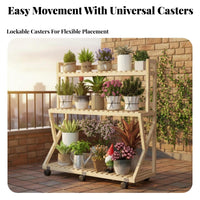 Multi-Tier bloom Pot Holder Space-Saving Display Shelf Easy to Assemble