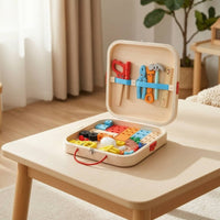 Wooden Toy Tool Set Colorful Wooden Educational Children Construction Set for Preschoolers