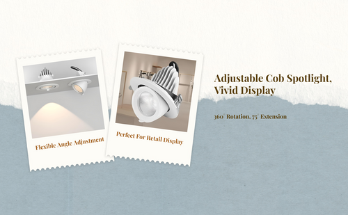 Adjustable LED spotlight for accent