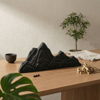 Mountain Crest Ornament Landscape Styling Artificial Rock Decor Rock Mountain Decoration Rugged Surface Standalone Accent
