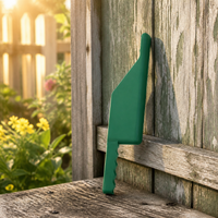 Small Dark Green Hanging Feeder, easy refill feeder for garden animals, weatherproof & refillable, 3.8×12.5cm