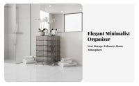 Rotating Tiered Cabinet Space-Saving Design Narrow Rolling Cart Multi-Purpose