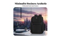Men's Business Backpack, Expandable, Anti-Theft Lock, Large Capacity, Lightweight, Travel, Commuting
