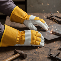 Cowhide Welding Gloves Heat Resistant Industrial Safety Work Gloves