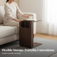 C-Shaped Table Nordic Aesthetic Home Furnishing Space-Saving for Bedroom