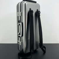 Carbon Fiber Saxophone Case Lightweight Design Alto Sax Case Secure Locking Alto Sax Trolley Bag for Traveling Artists, Travel, Gigs