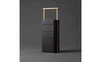 Tea Box with Handle Space-Saving Storage Cabinet Large Capacity for Tabletop