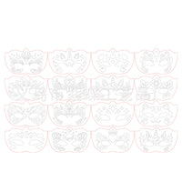 Purple Butterfly PET Hollow Stencil for Children's Face Painting and DIY