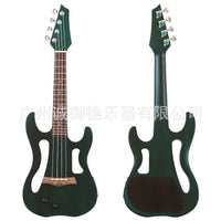 26-inch 4-String Matte Ukulele in Natural Wood, Green, and Red for Beginners