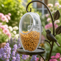 2 Pcs Water Bottle for Birds, Clear Cage Water Dispenser, Automatic Poultry Waterer, Portable Clip On Feeder for Aviary