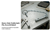 Rust-Resistant Trailer Jack Pin Assembly