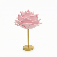 Sculptural Rose Table Lamp Romantic Flower Lamp Ambient Lighting Elegant for Nightstand, Bedroom, Wedding